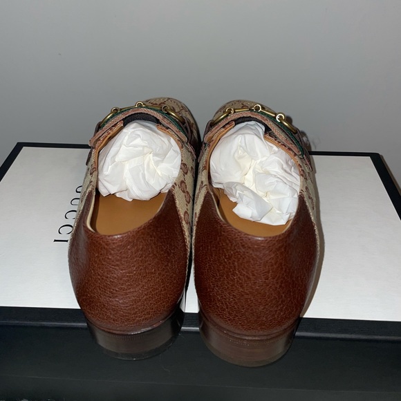 GUCCI LOAFERS MOCCASINS HORSEBIT BEIGE - Picture 5 of 5